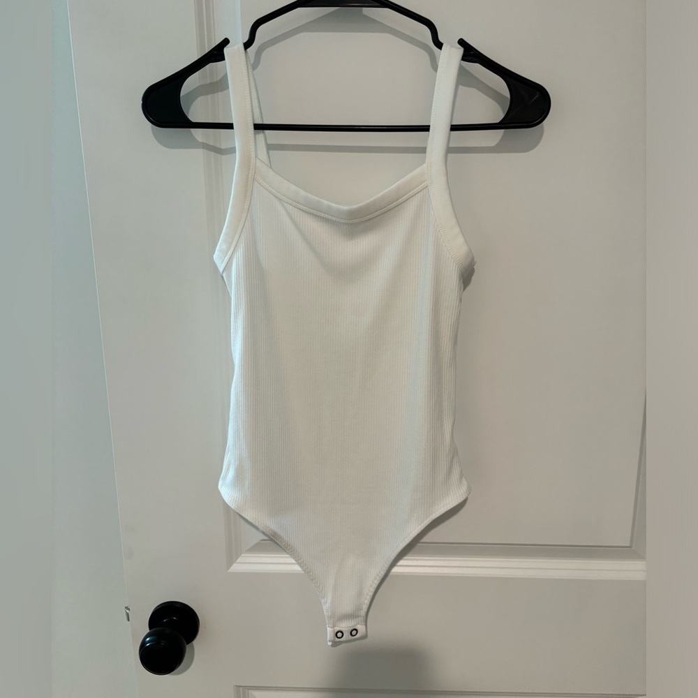 American Eagle White Tank Top Body Suit